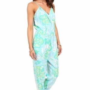 Lily Pulitzer XS Melba Jumpsuit Wave Rider